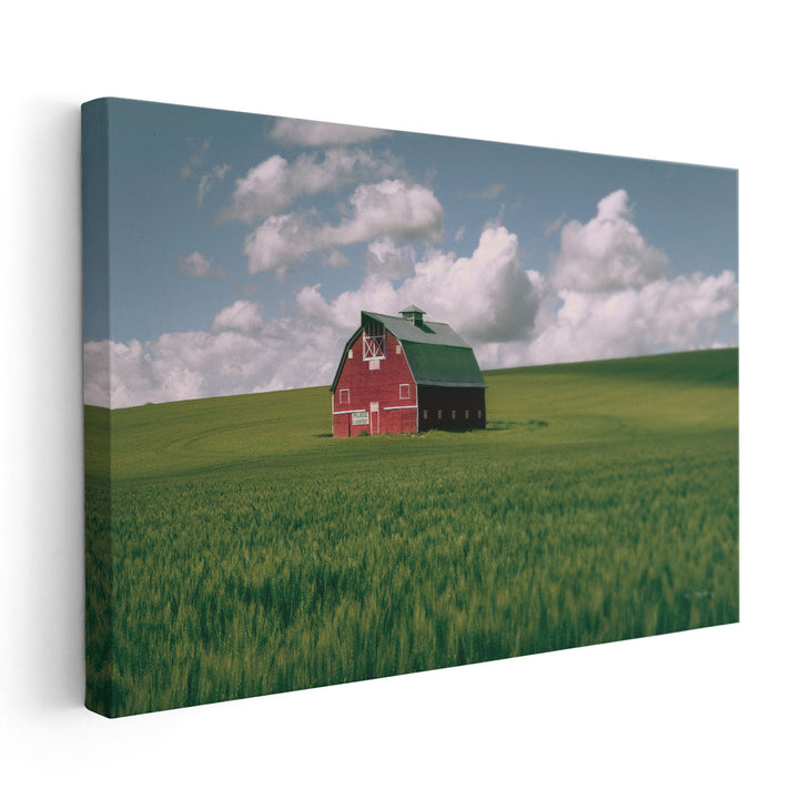 Palouse Region Red Barn I - Canvas Print Wall Art