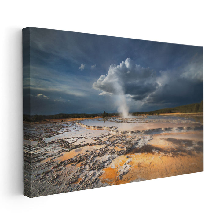 Great Fountain Geyser - Canvas Print Wall Art