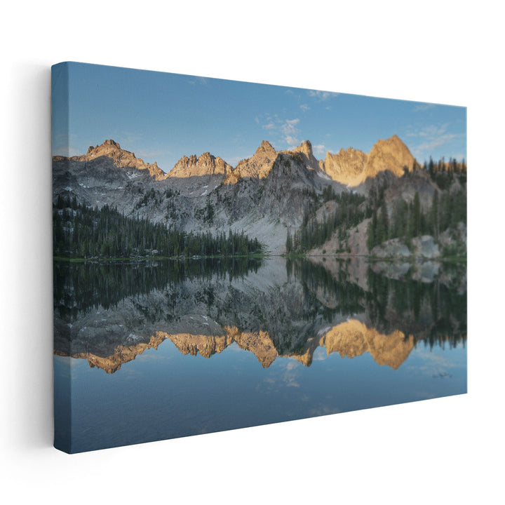 Alice Lake Sawtooh Mountains Idaho - Canvas Print Wall Art