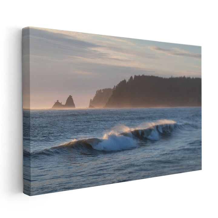 Rialto Beach Waves - Canvas Print Wall Art