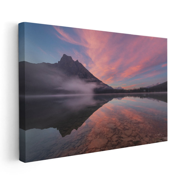 Emerald Lake Evening - Canvas Print Wall Art