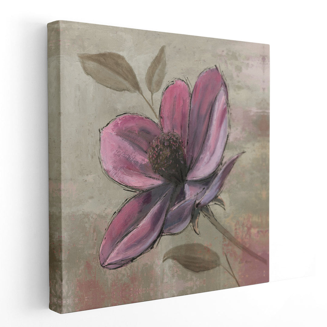 Plum Floral III - Canvas Print Wall Art