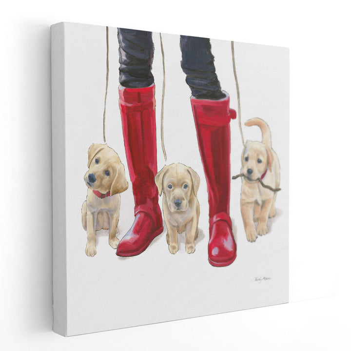 Furry Fashion Friends I - Canvas Print Wall Art