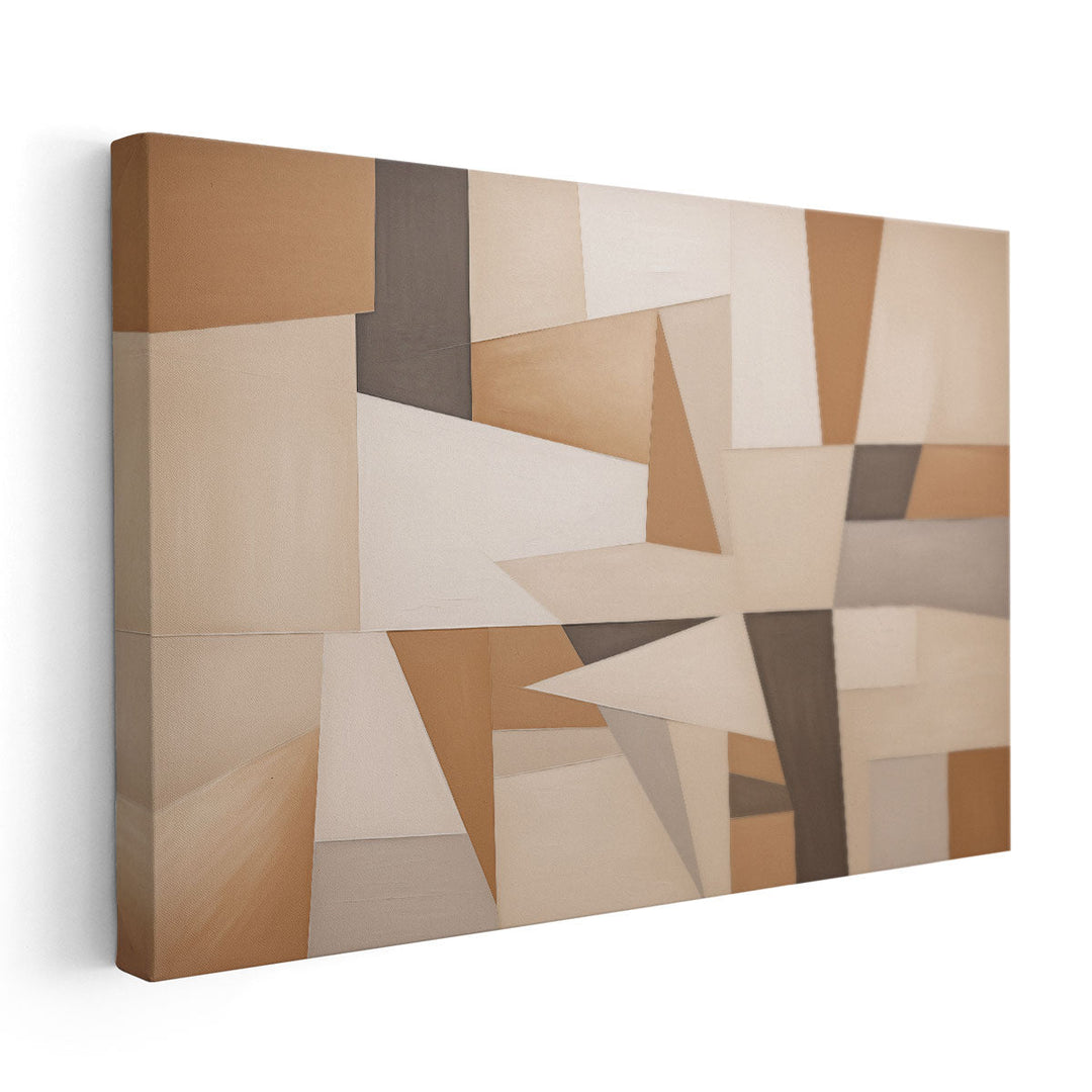 Neutral Geometry - Canvas Print Wall Art