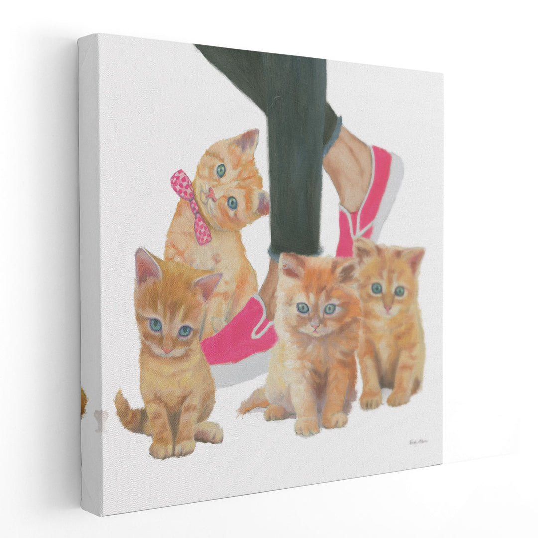 Cutie Kitties I - Canvas Print Wall Art