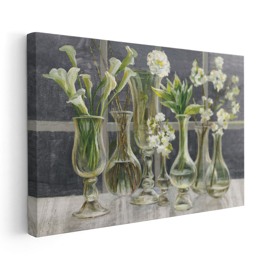 Essence of May Dark Gray - Canvas Print Wall Art