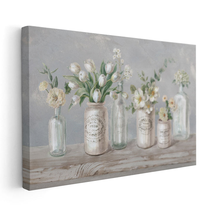 Marmalade Flowers I - Canvas Print Wall Art