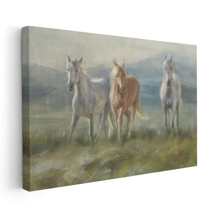 Rangeland Horses - Canvas Print Wall Art