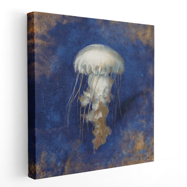 Treasures from the Sea Indigo VI - Canvas Print Wall Art