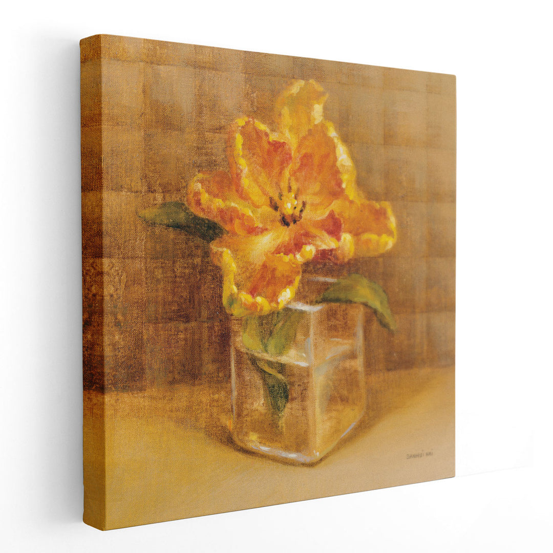 Tulip in Glass - Canvas Print Wall Art