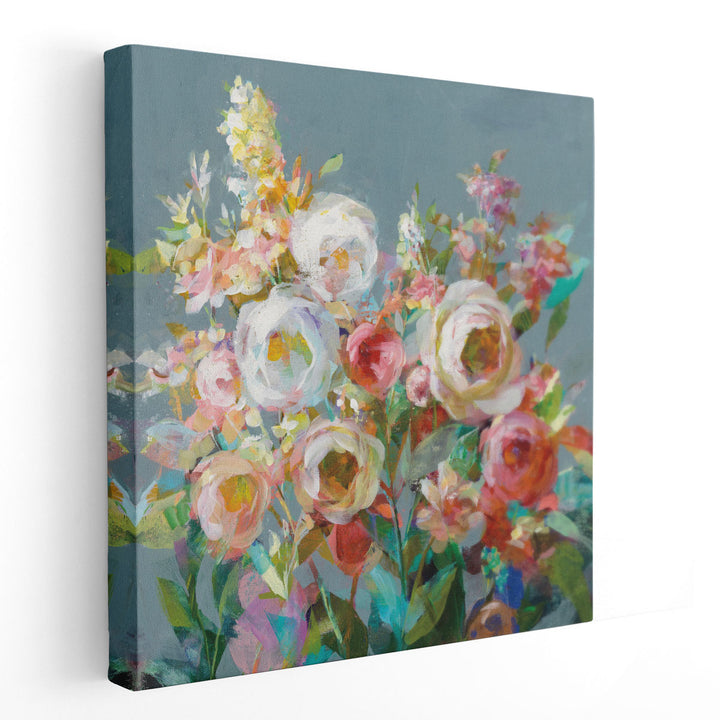 Joy of the Garden Square I - Canvas Print Wall Art