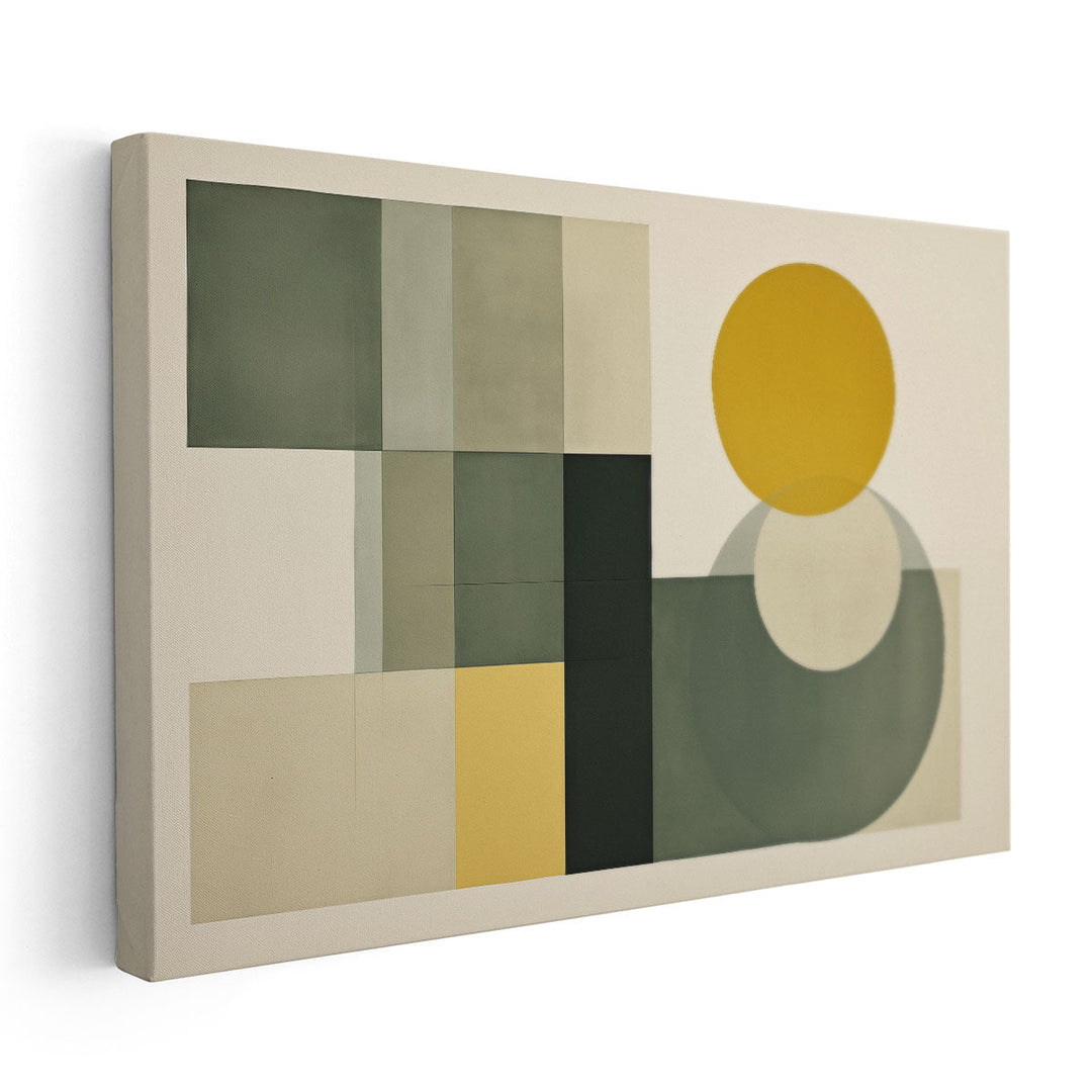 Soft Geometry Study - Canvas Print Wall Art