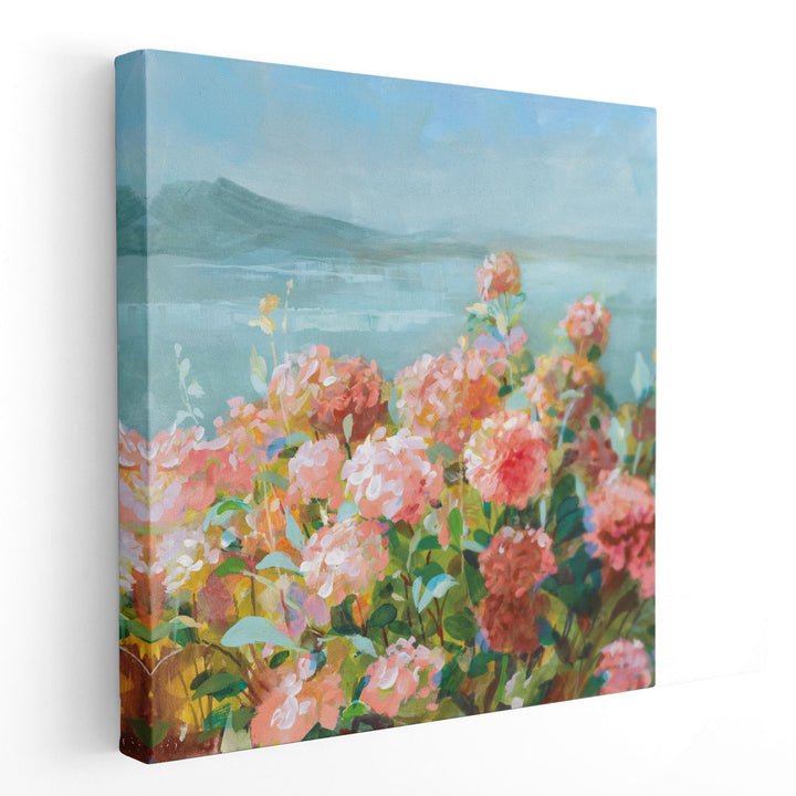 Coastal Dahlias II - Canvas Print Wall Art