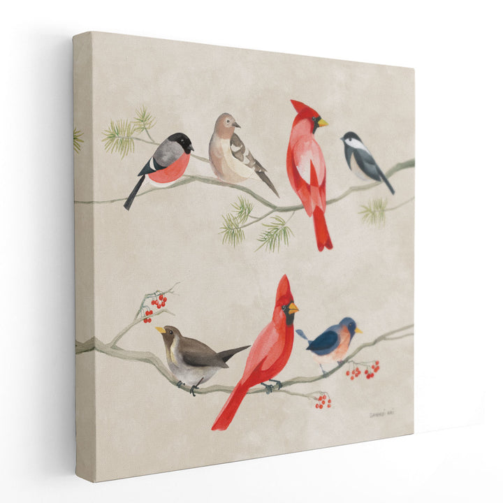 Festive Friends I - Canvas Print Wall Art