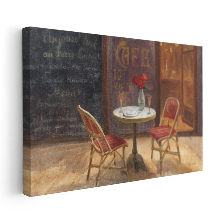 Cafe a Deux - Canvas Print Wall Art