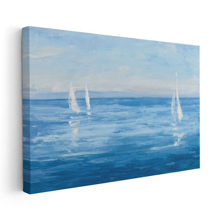 Open Sail with Turquoise - Canvas Print Wall Art