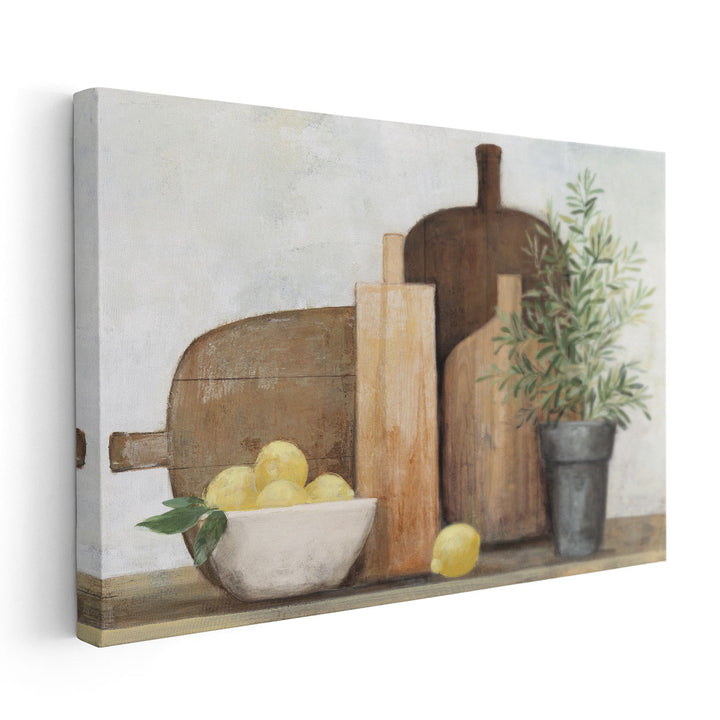 Rustic Kitchen - Canvas Print Wall Art