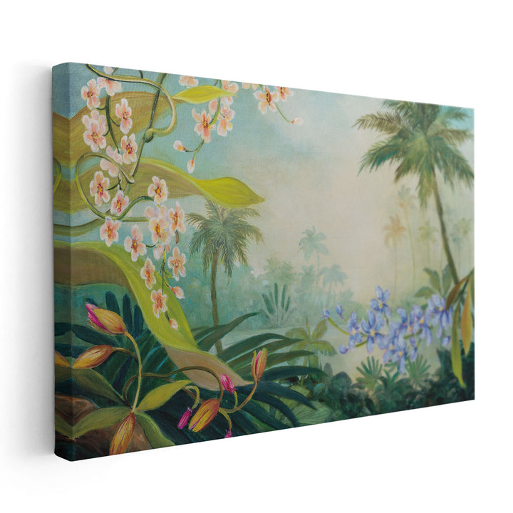 Orchids by the River - Canvas Print Wall Art