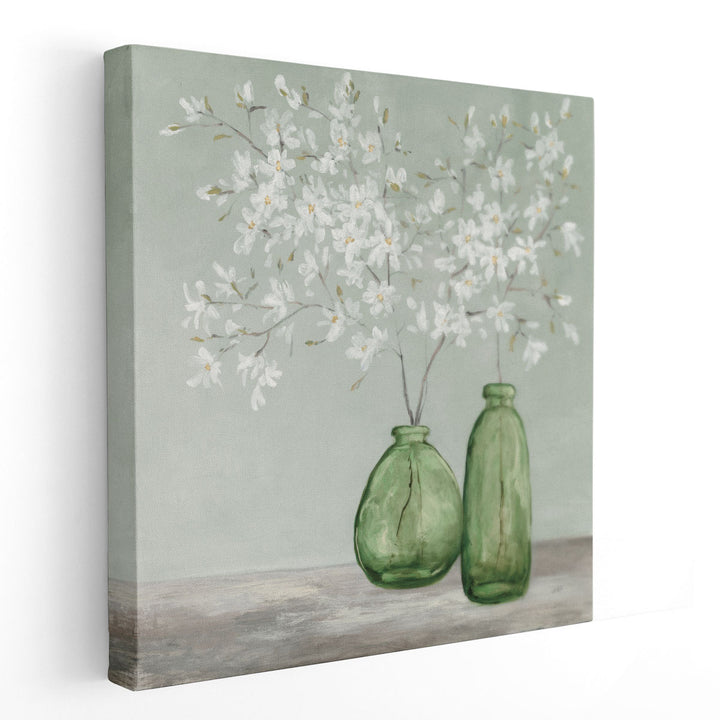 Spring Delight Green - Canvas Print Wall Art