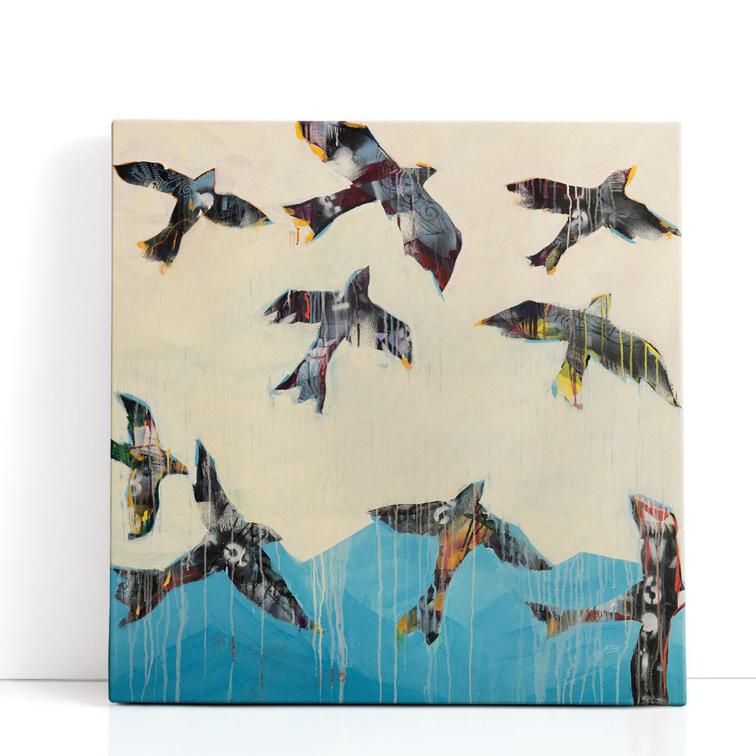 Ravens Rising - Canvas Print Wall Art
