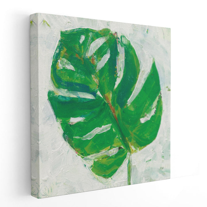 Single Leaf Play II - Canvas Print Wall Art