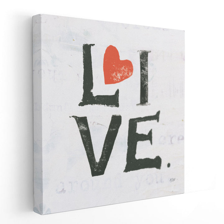 Live - Canvas Print Wall Art