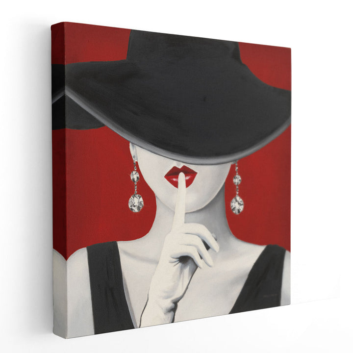 Haute Chapeau Rouge I - Canvas Print Wall Art