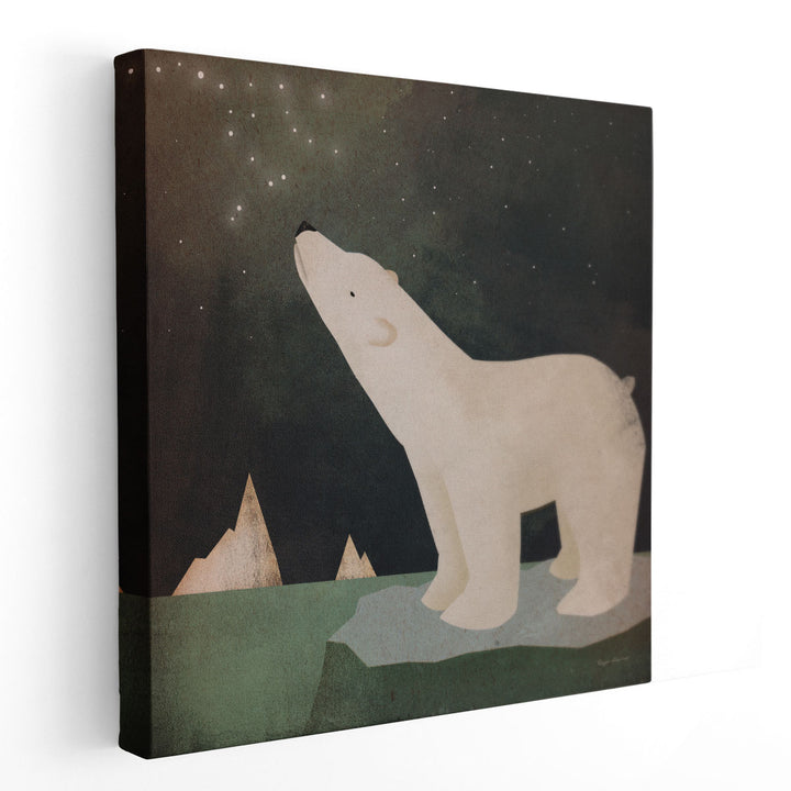 Constellations Polar Bear - Canvas Print Wall Art