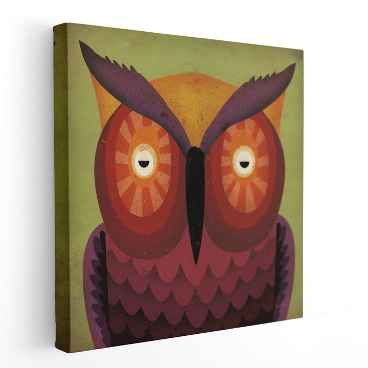 Owl Wow - Canvas Print Wall Art