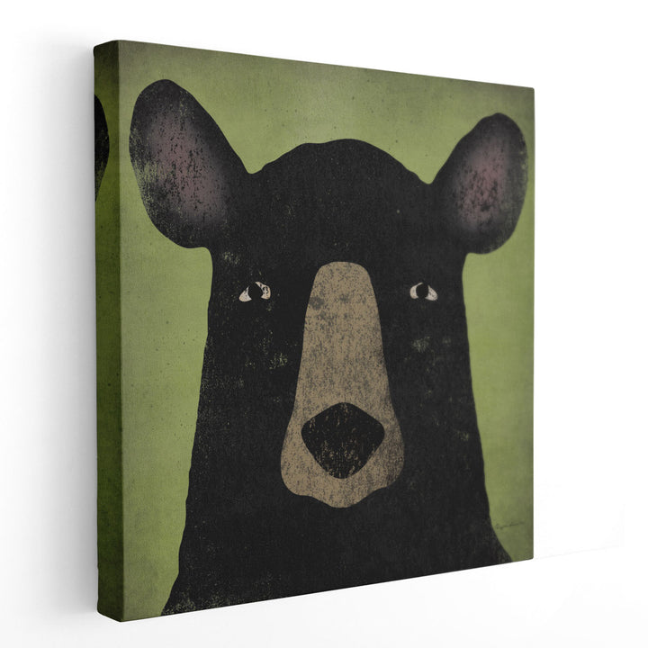 The Black Bear - Canvas Print Wall Art