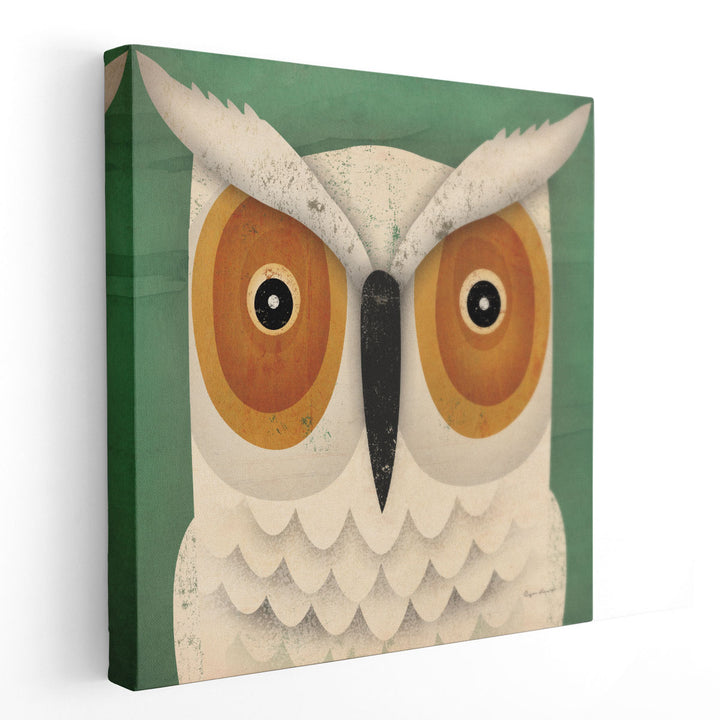 White Owl - Canvas Print Wall Art