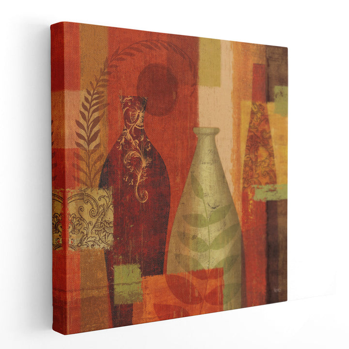 Mosaic Vases II - Canvas Print Wall Art