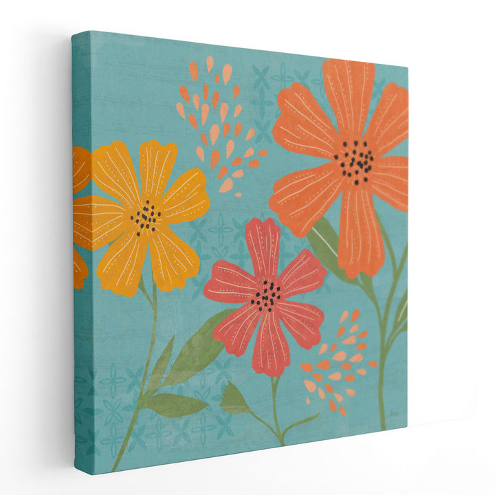 Mod Floral III - Canvas Print Wall Art