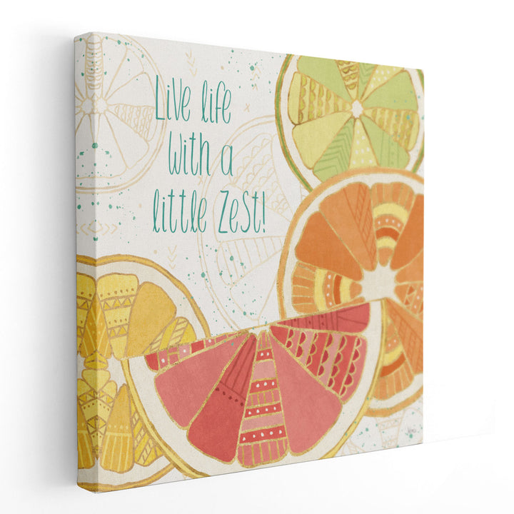 Citrus Splash II - Canvas Print Wall Art