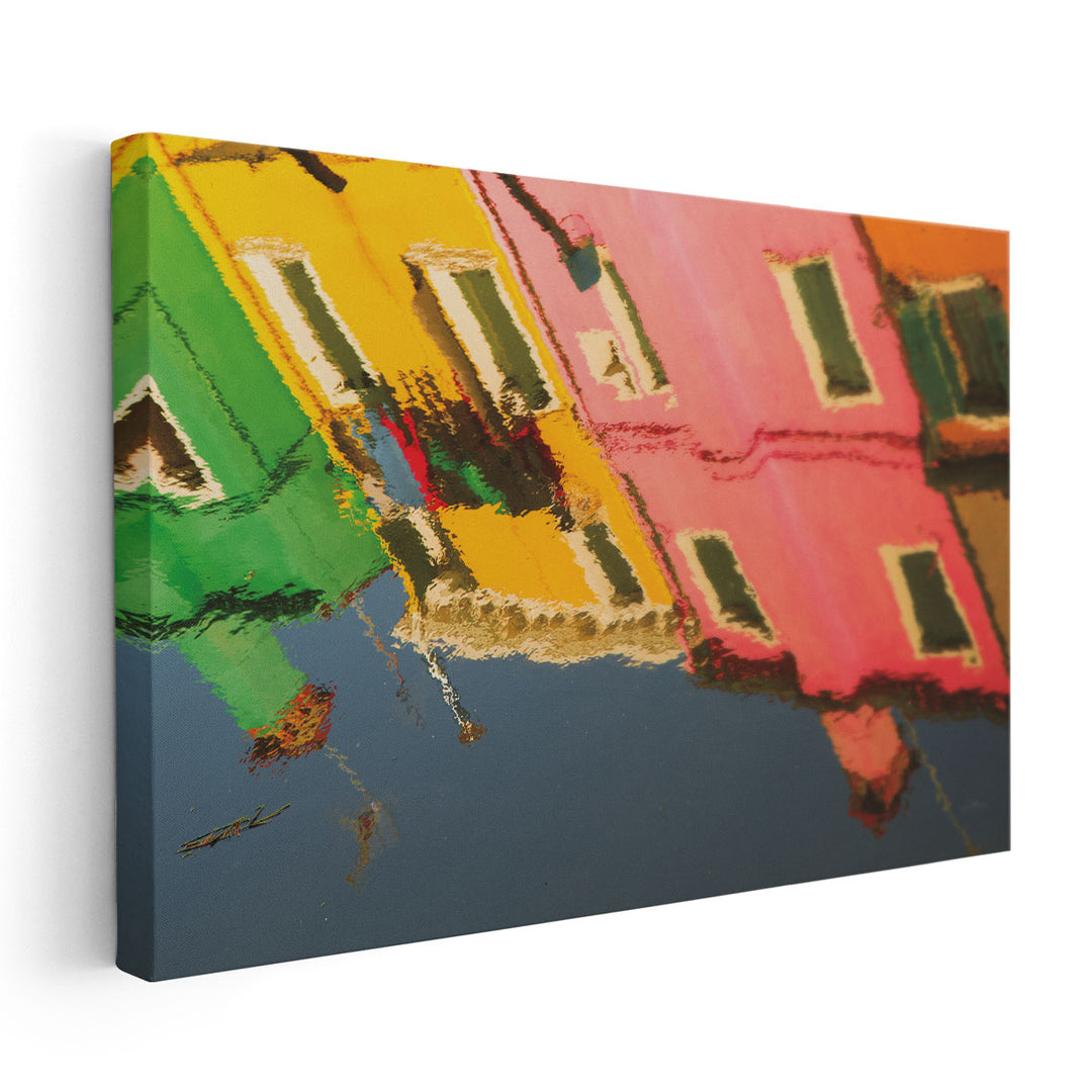 Reflections of Burano X - Canvas Print Wall Art