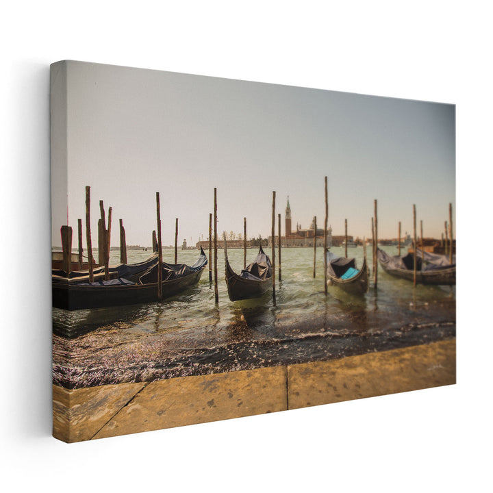 Venice Gondolas - Canvas Print Wall Art