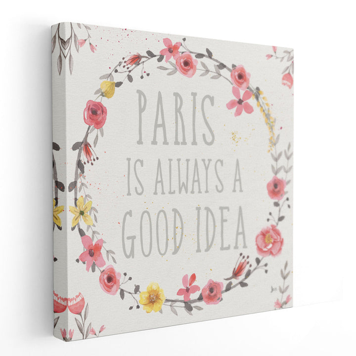 Paris Blooms IV - Canvas Print Wall Art