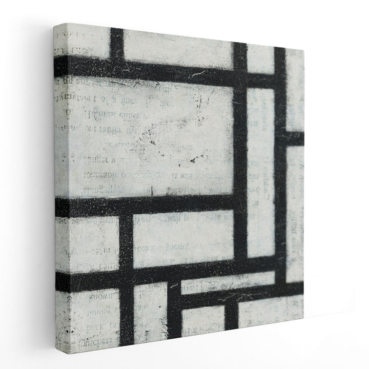 Labyrinth II Black and White - Canvas Print Wall Art