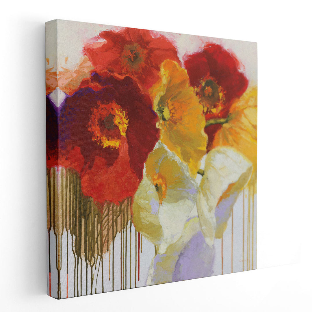 Red and Yellow Sensations - Canvas Print Wall Art