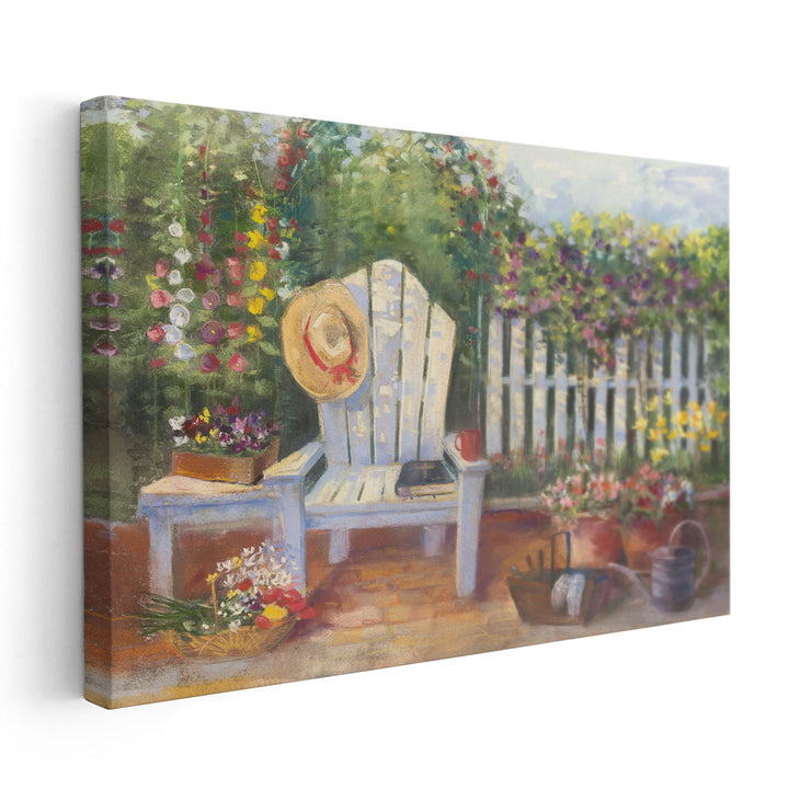 Carols Sunny Garden - Canvas Print Wall Art