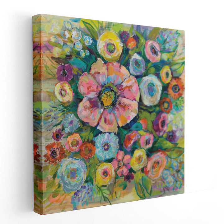 Floral Fireworks - Canvas Print Wall Art