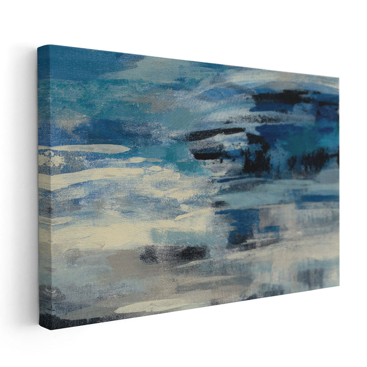 Indigo Wave - Canvas Print Wall Art