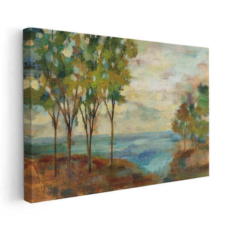 View of the Lake - Canvas Print Wall Art