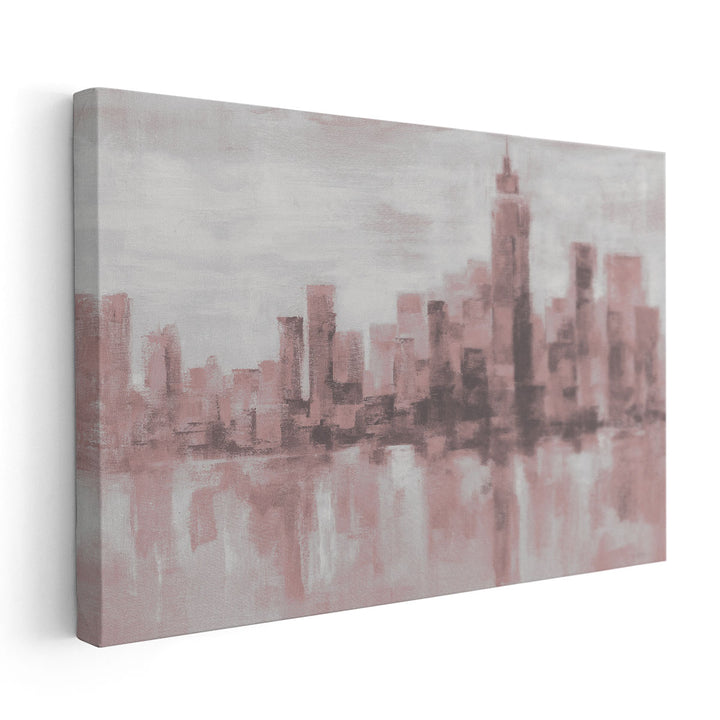 Misty Day in Manhattan - Canvas Print Wall Art