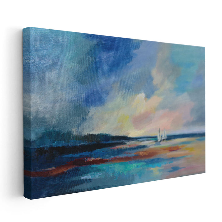 Ultramarine Sea and Sky - Canvas Print Wall Art