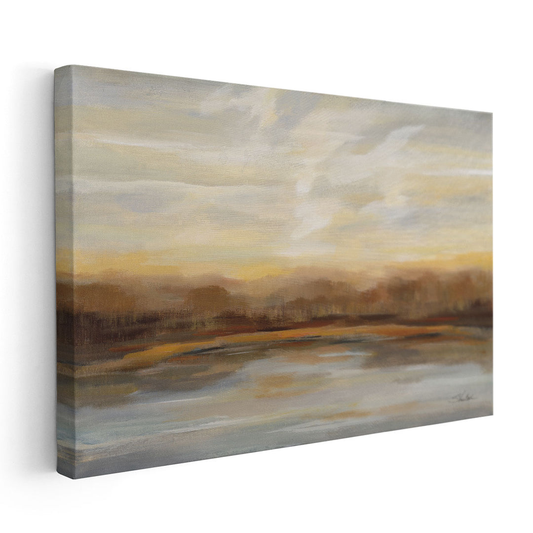 Fall Lake Sunset - Canvas Print Wall Art