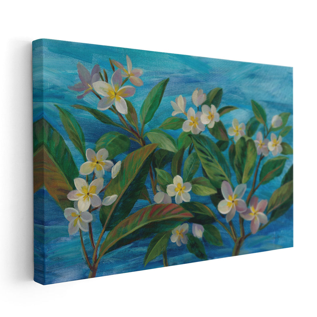 Oceanside Plumeria - Canvas Print Wall Art