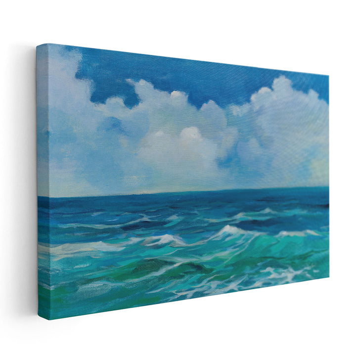 Emerald Wave - Canvas Print Wall Art