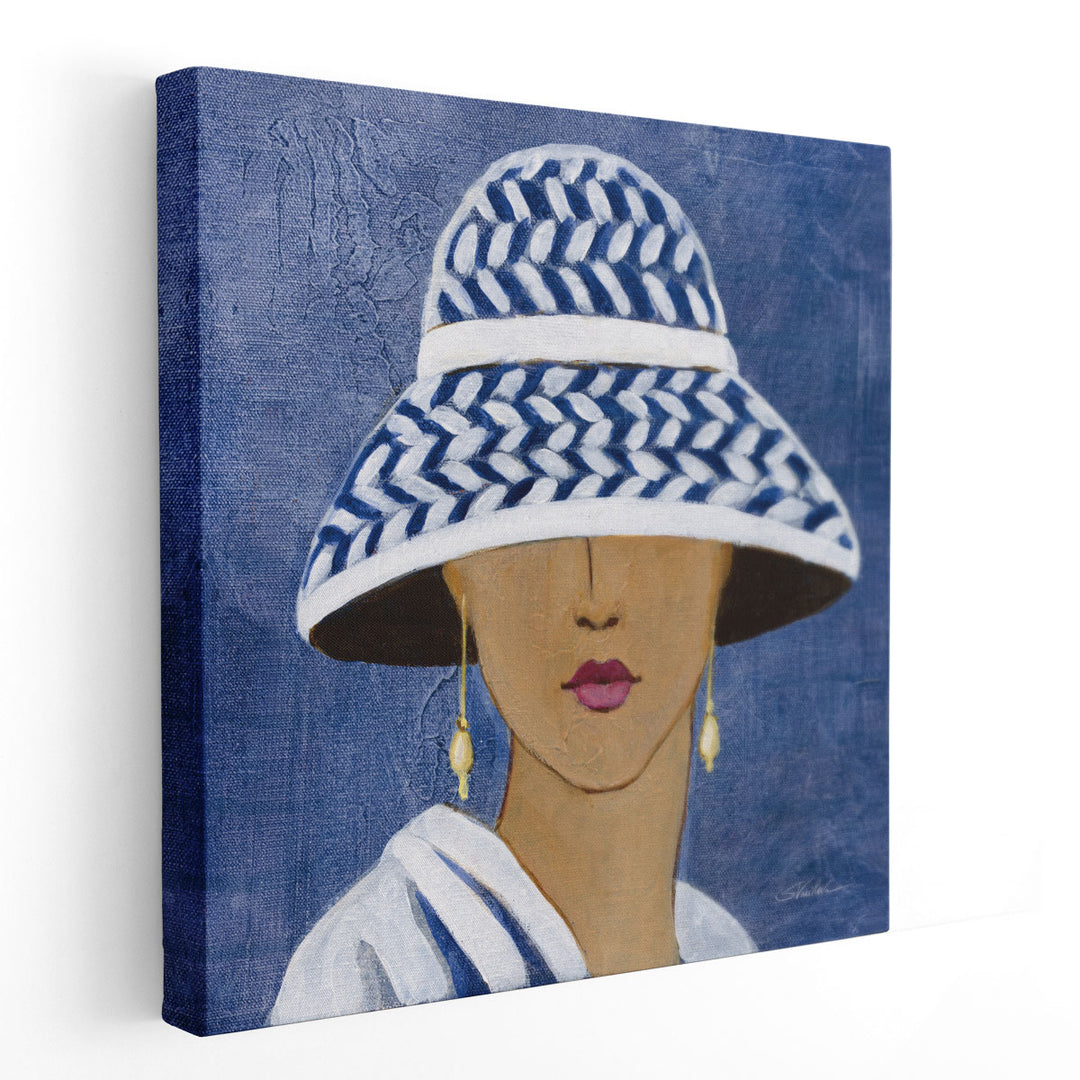 Lady with Hat II - Canvas Print Wall Art