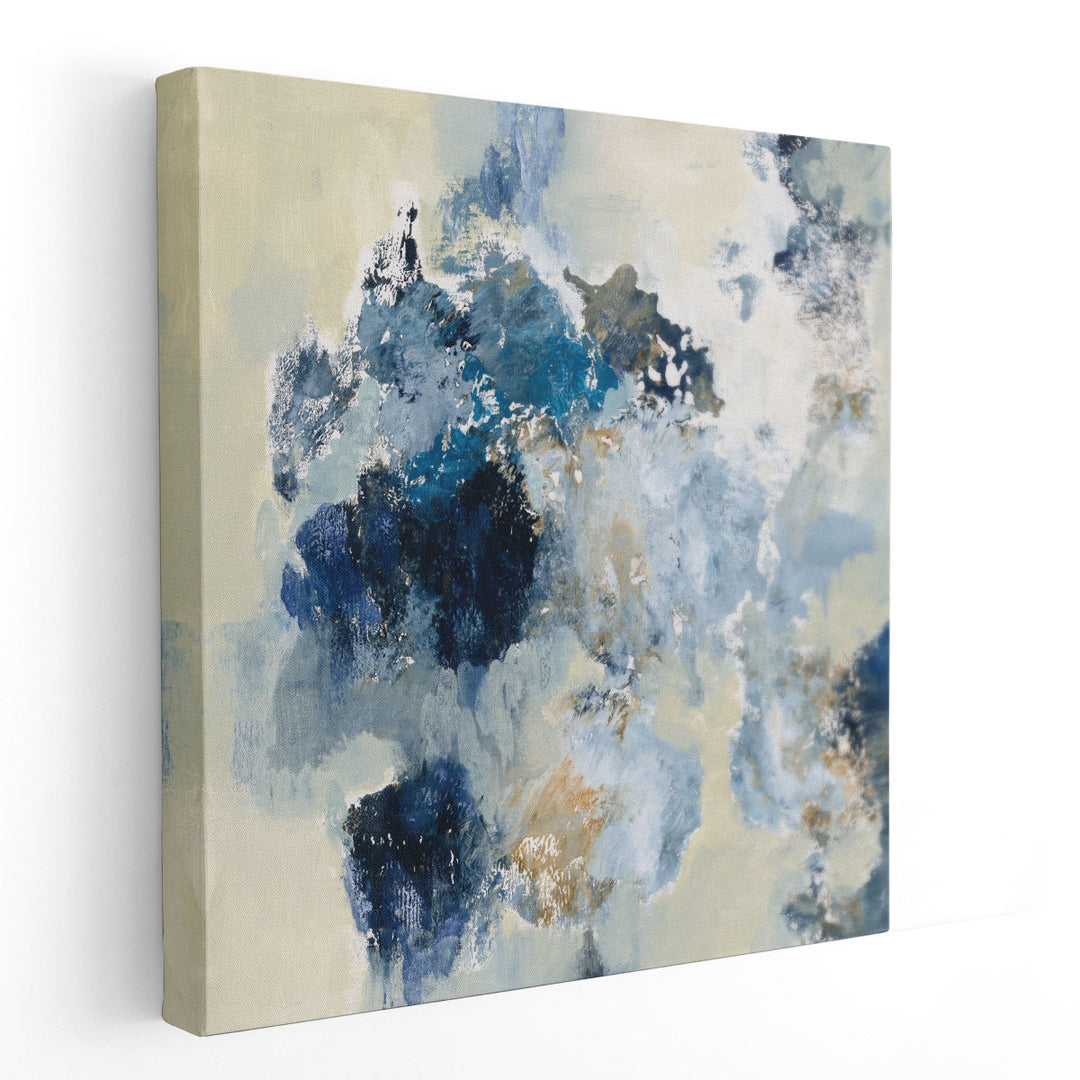 Indigo Monotype - Canvas Print Wall Art